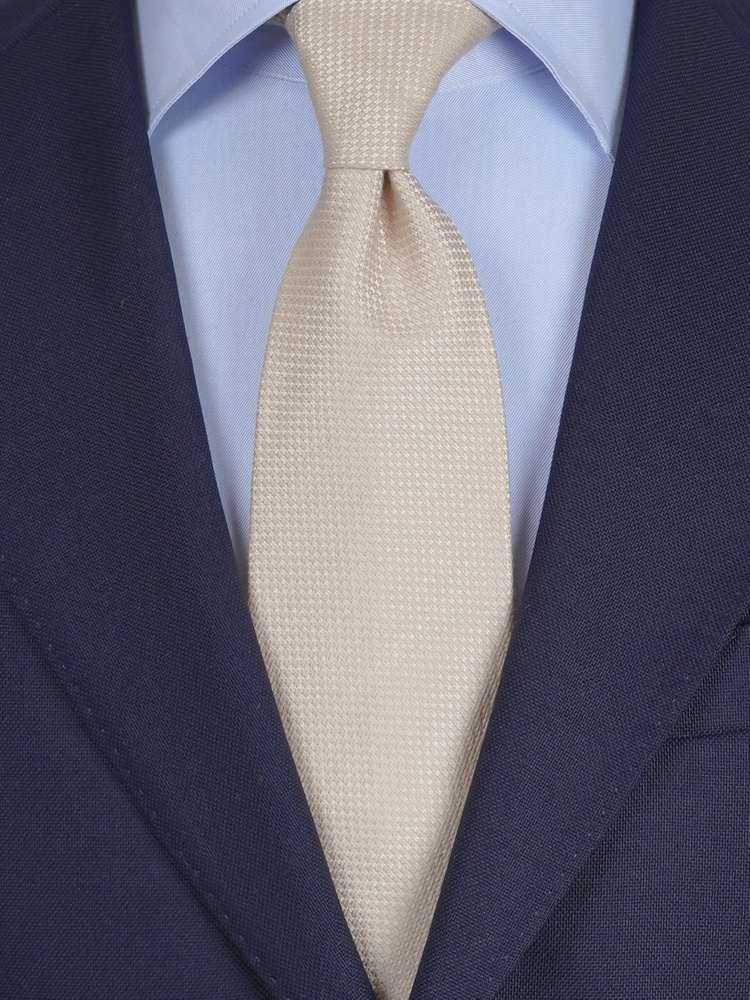 Ljusbeige grenadinslips & näsduk i kashmir