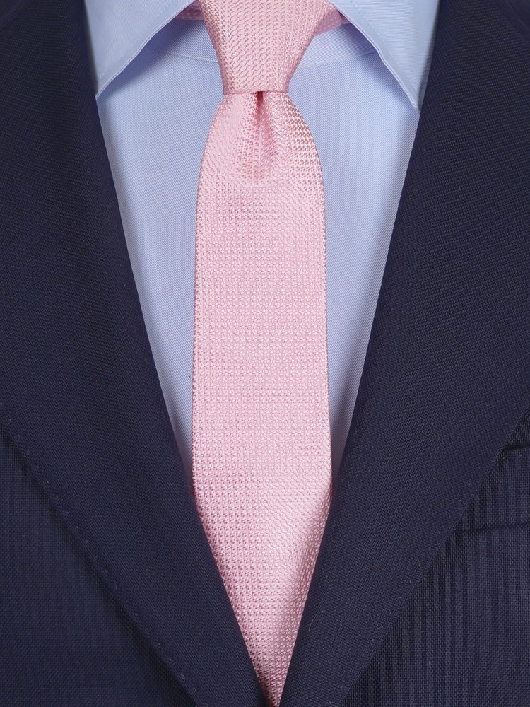 Ljusrosa smal grenadinslips & näsduk