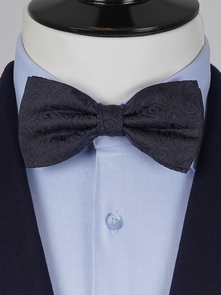 Laivastonsininen silkkirusetti & taskuliina