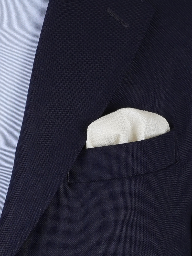 Kościana biel muszka jedwabna kaszmirowa zestaw z poszetką