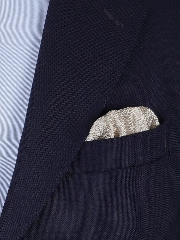 Beige grenadinfluga & näsduk