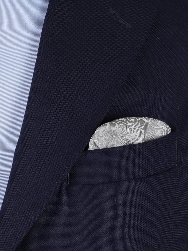 Hopea solmittava silkkirusetti & taskuliina