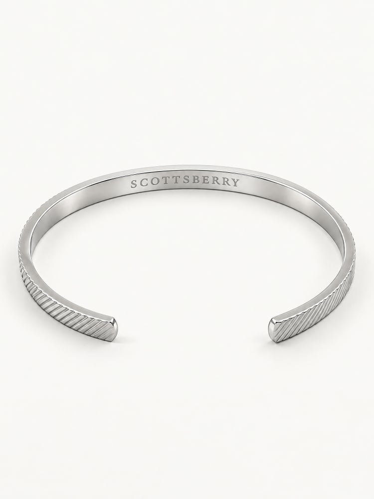 Armbånd bangle | Helix cuff sølv