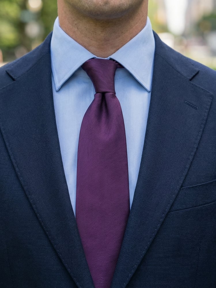 Dark purple tie