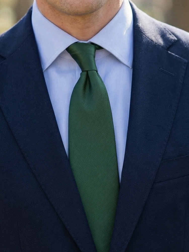 Mörkgrön slips