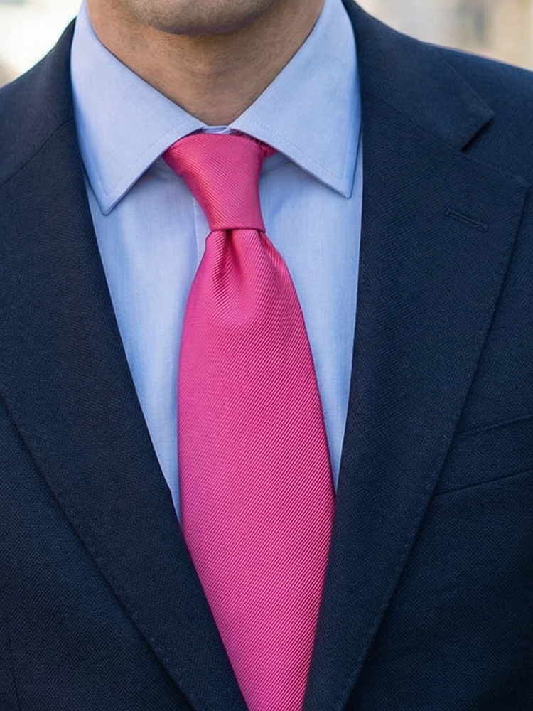 Czerwony krawat cerise