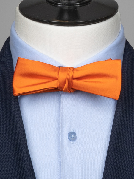 Self-tie orange bow tie | Scottsberry