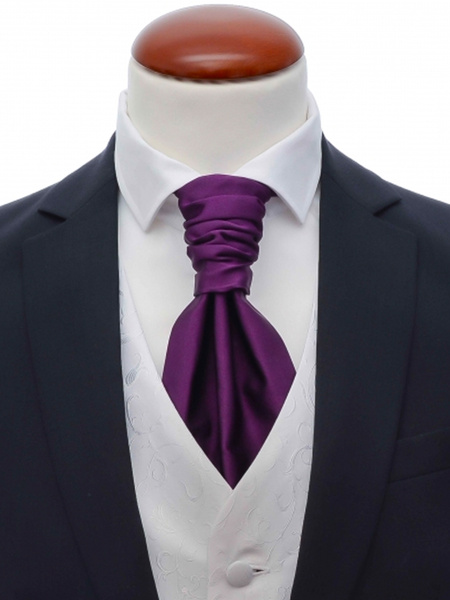 Dark purple silk cravat