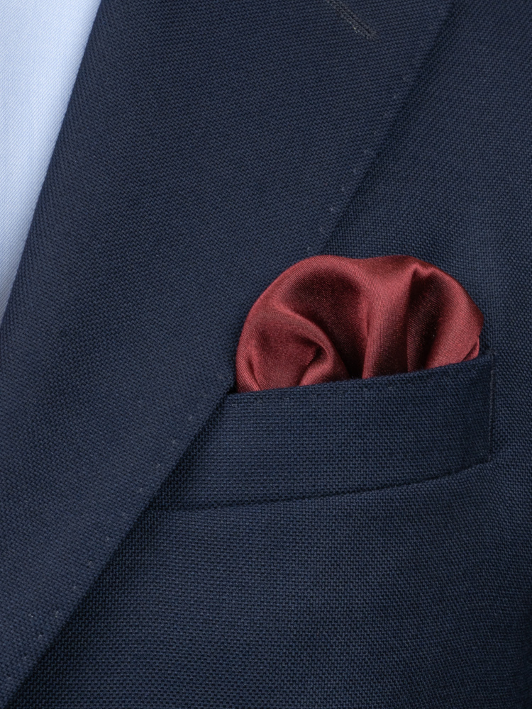 Burgundy handkerchief