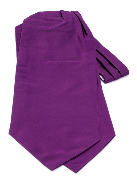 Dark purple silk ascot