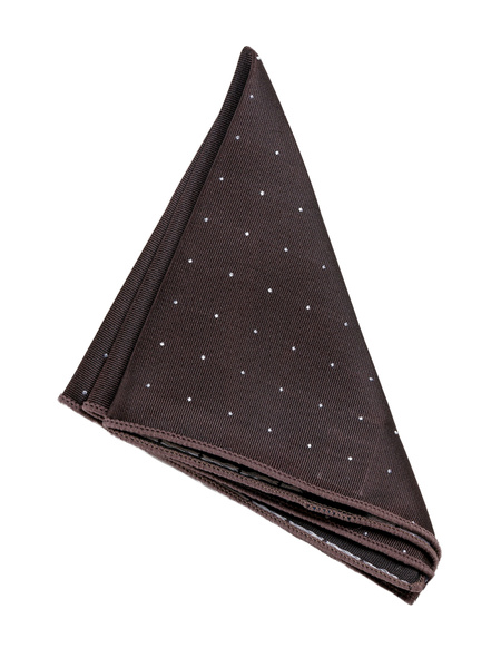 Dark brown dotted handkerchief