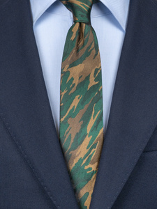 小物 FLEUR CAMO WIDE SILK TIE GREEN Fleur Camo Silk Tie Green – GOLF le FLEUR*