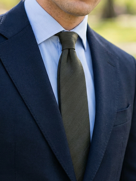 Vihreä solmio Herringbone