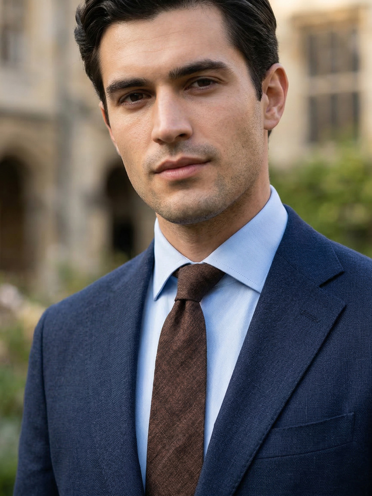 Corbata marrón oscuro Elegante