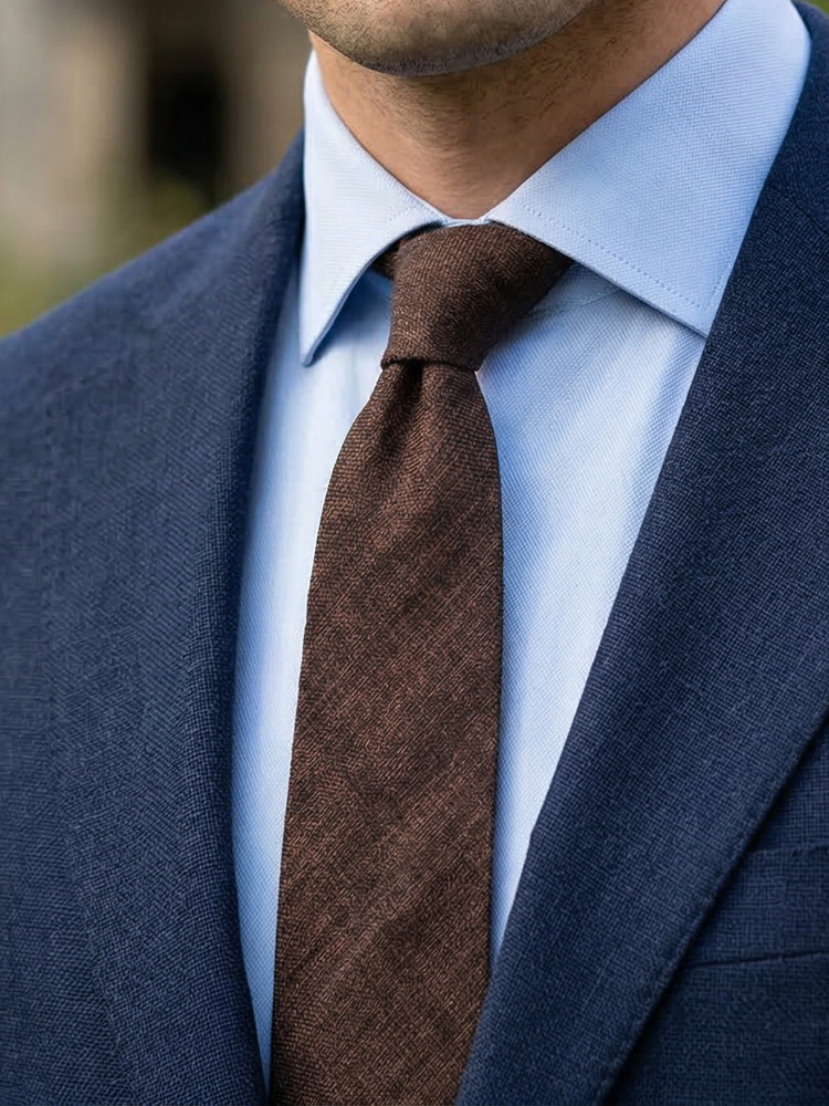 Corbata marrón oscuro Elegante