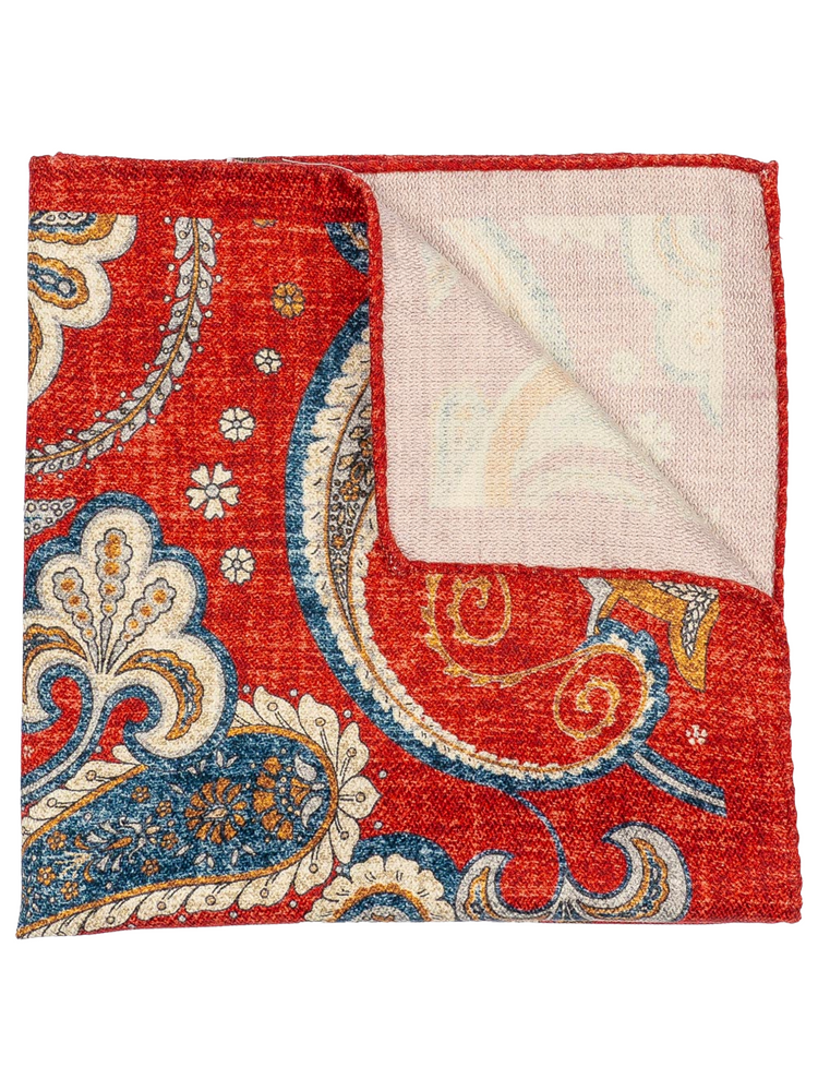 Kapesníček do saka bordó paisley