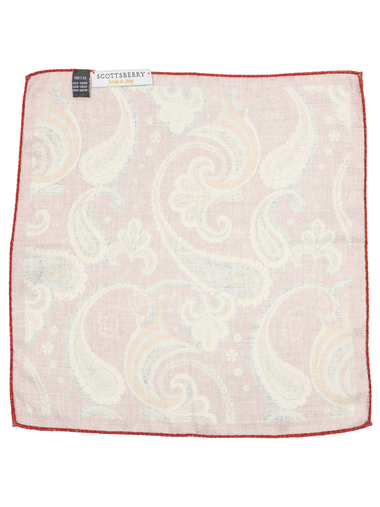 Kapesníček do saka bordó paisley