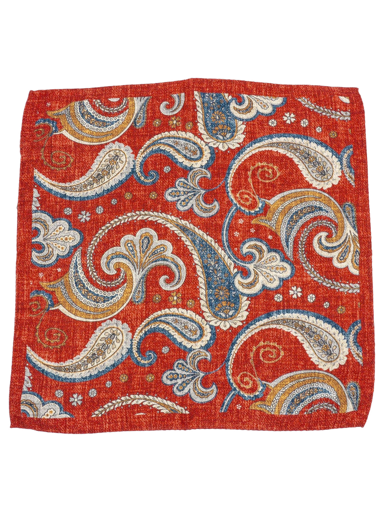 Kapesníček do saka bordó paisley