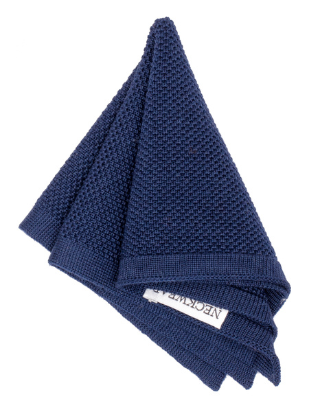 Navy handkerchief Knitted | Scottsberry