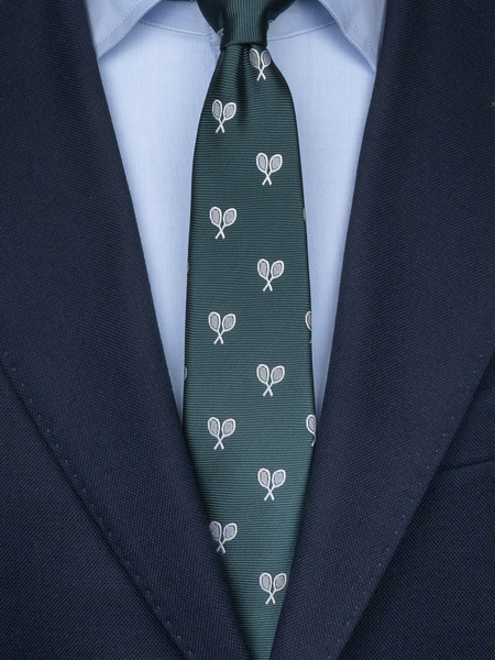 Dark green tie Tennis