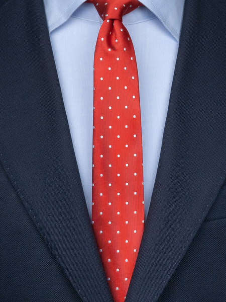 Skinny red dotted tie | Scottsberry