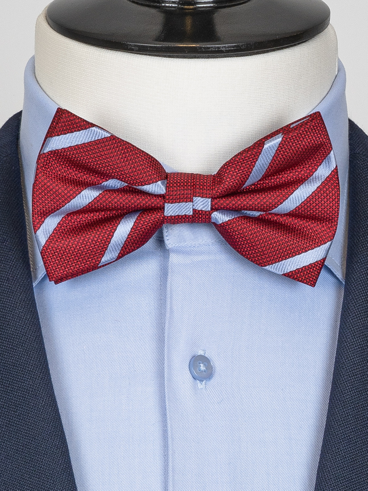Nœud Papillon Réglable Pré-noué Pour Femme - Sangle Rayée - Élégant Pour Bureau, Fête Ou Mariage