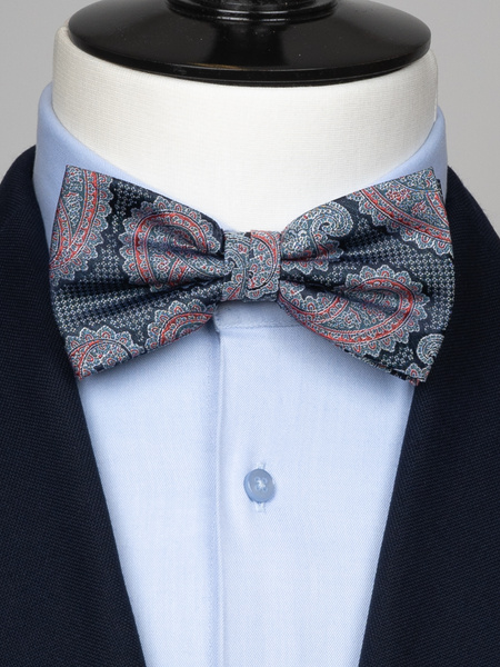 Black paisley bow tie | Scottsberry