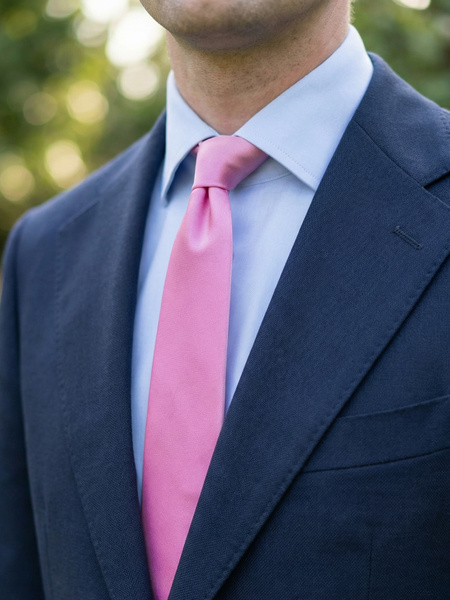 Pink tie Satin