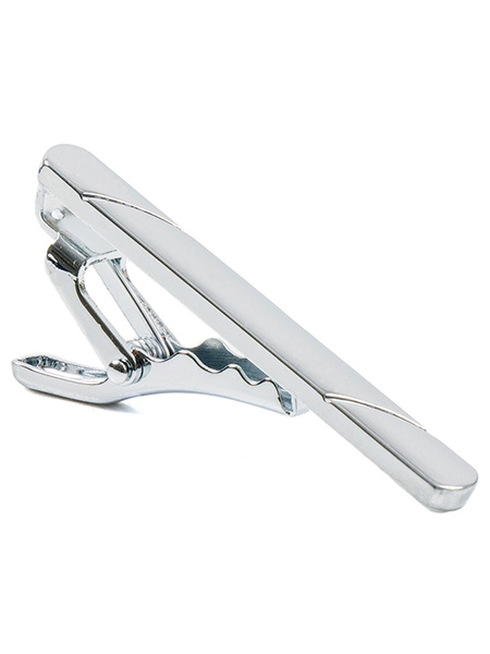 Elegant tie clip silver