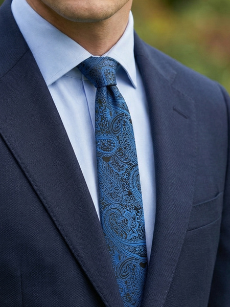 Dunkelblaue Krawatte Oscar