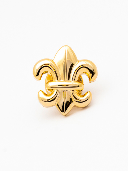 Lapel pin french lily gold