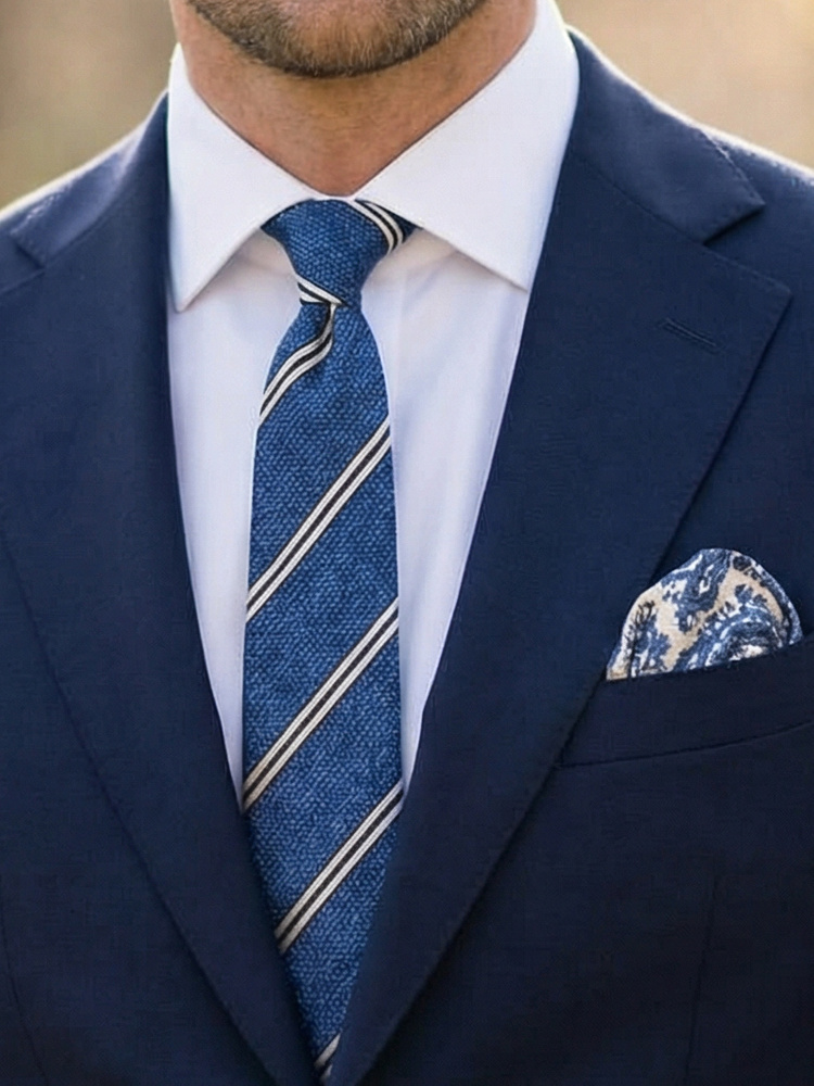 Slips & lommetørkle Stripes Noir