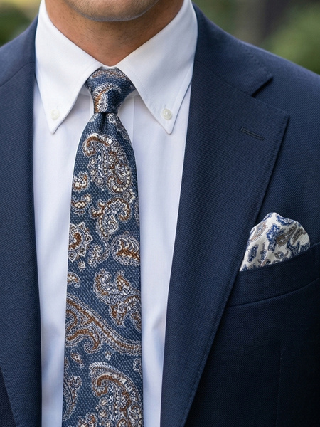 Slips & lommetørkle Royal Paisley