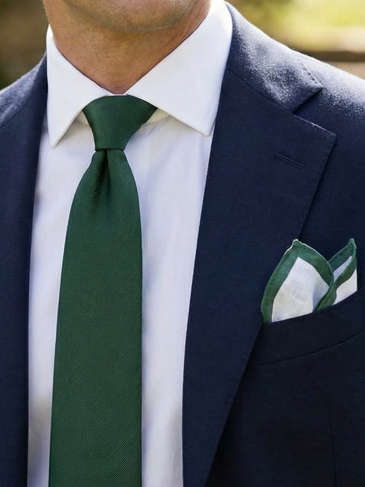 Tie & hanky Royal forest