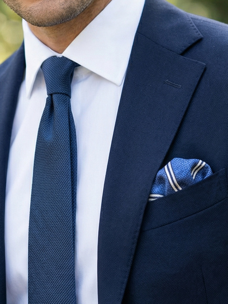 Tie & hanky Navy Elegance
