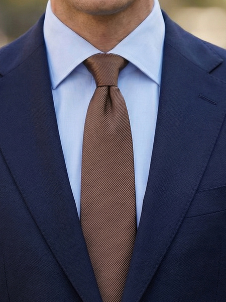 Dunkelbraune Krawatte