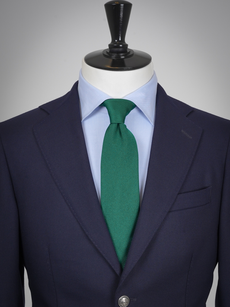 TigerTie Cravatta In Seta Da Uomo – Rigata Verde Argento Nero, Lunghezza 150 Cm, Larghezza 8 Cm