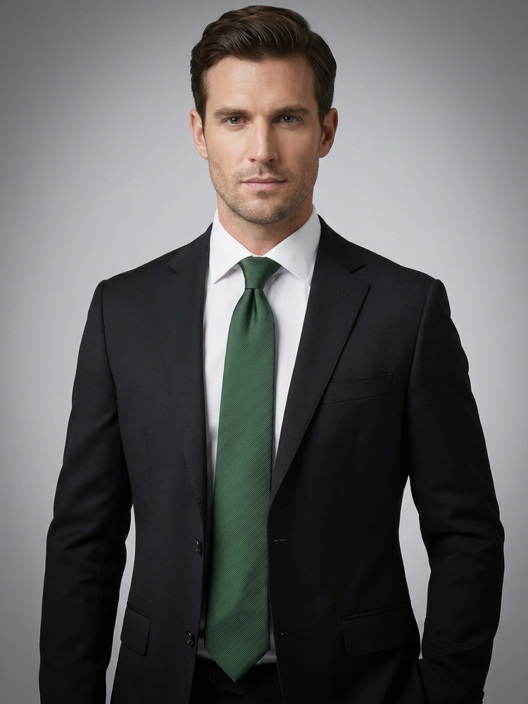 Cravată verde închis