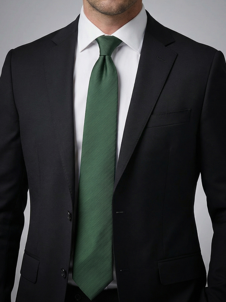 Cravată verde închis