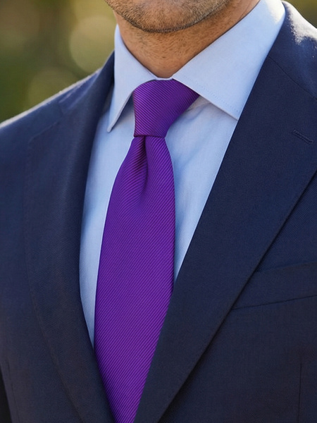 Indigo tie