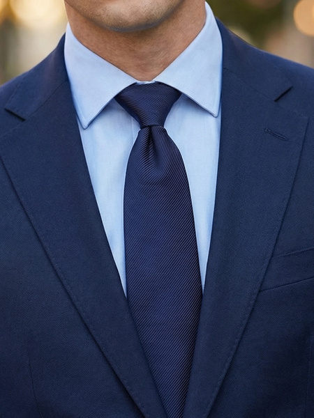 Midnight navy tie