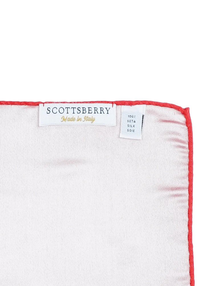 Batistă de buzunar corai închis