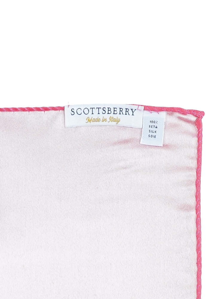 Korallenfarbenes Einstecktuch