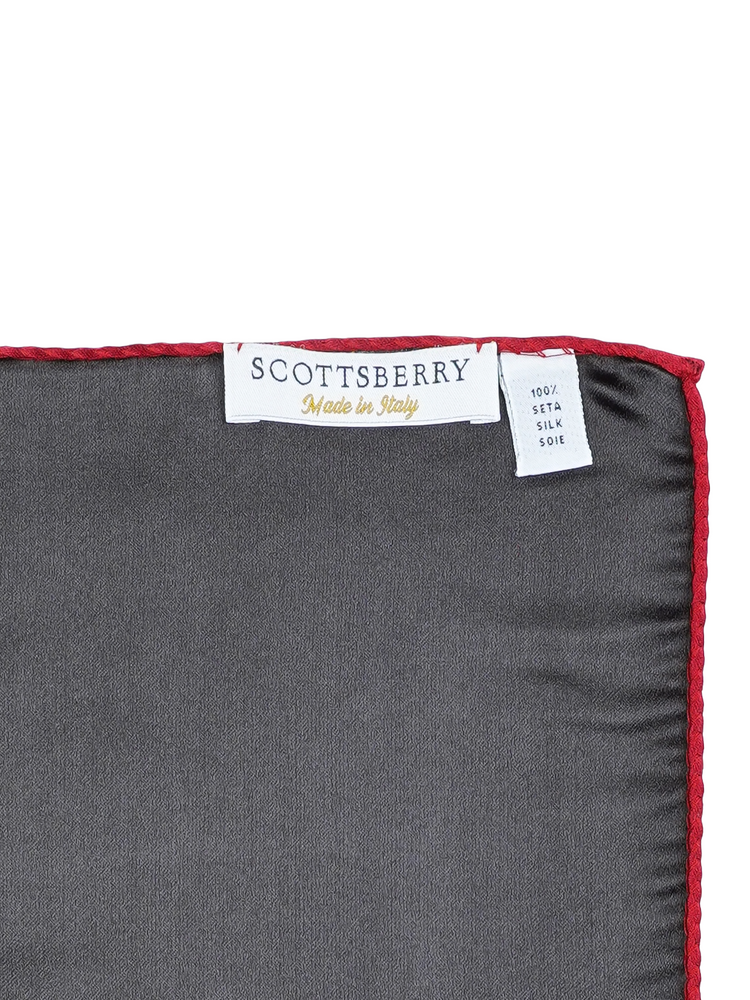 Kirsebærrød lommeklud