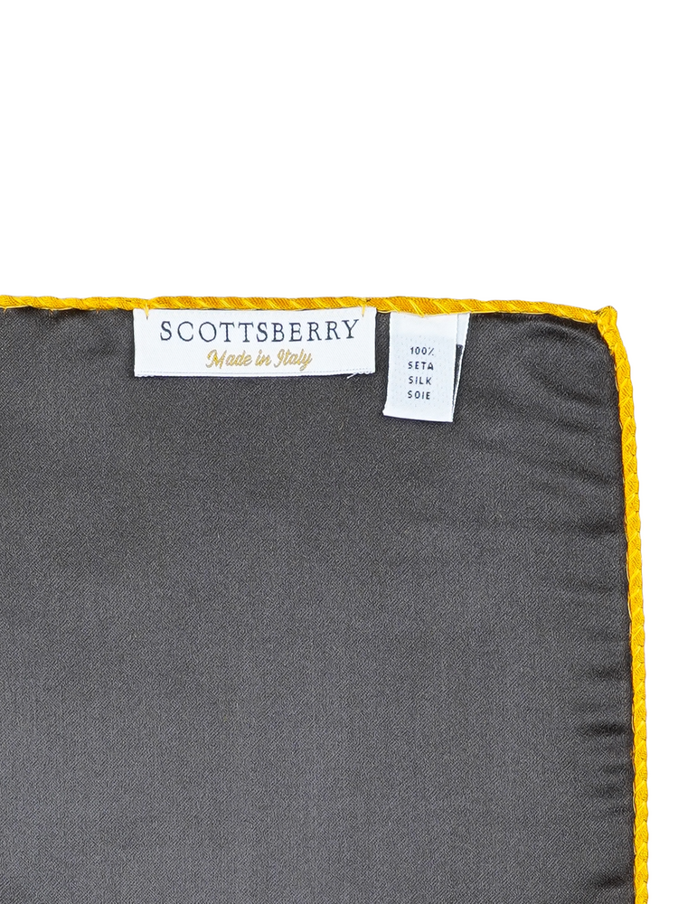 Горчично-златиста кърпичка за сако