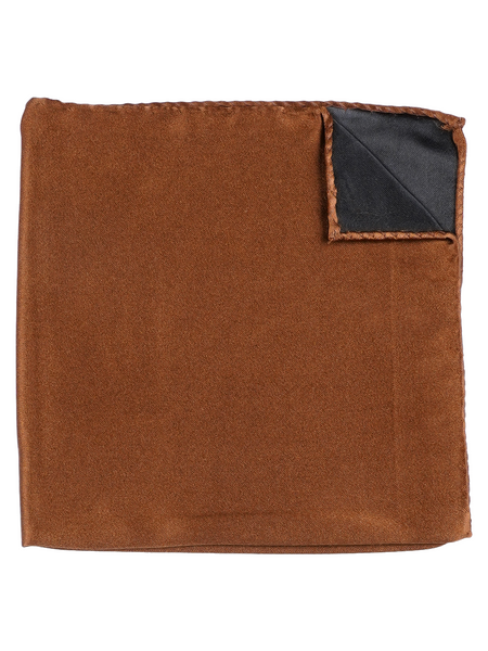 Hnědý kapesníček do saka