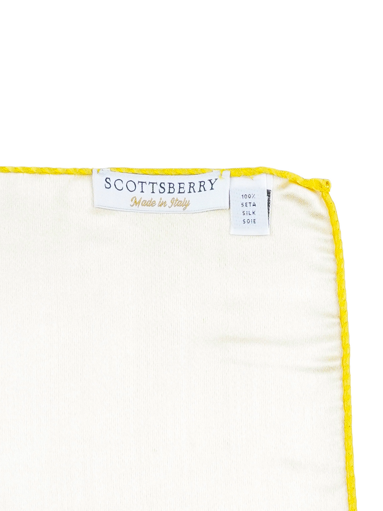 Lenço de bolso amarela