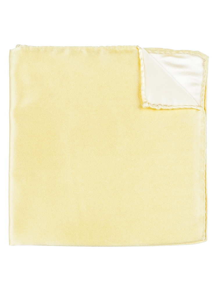 Lenço de bolso amarelo claro