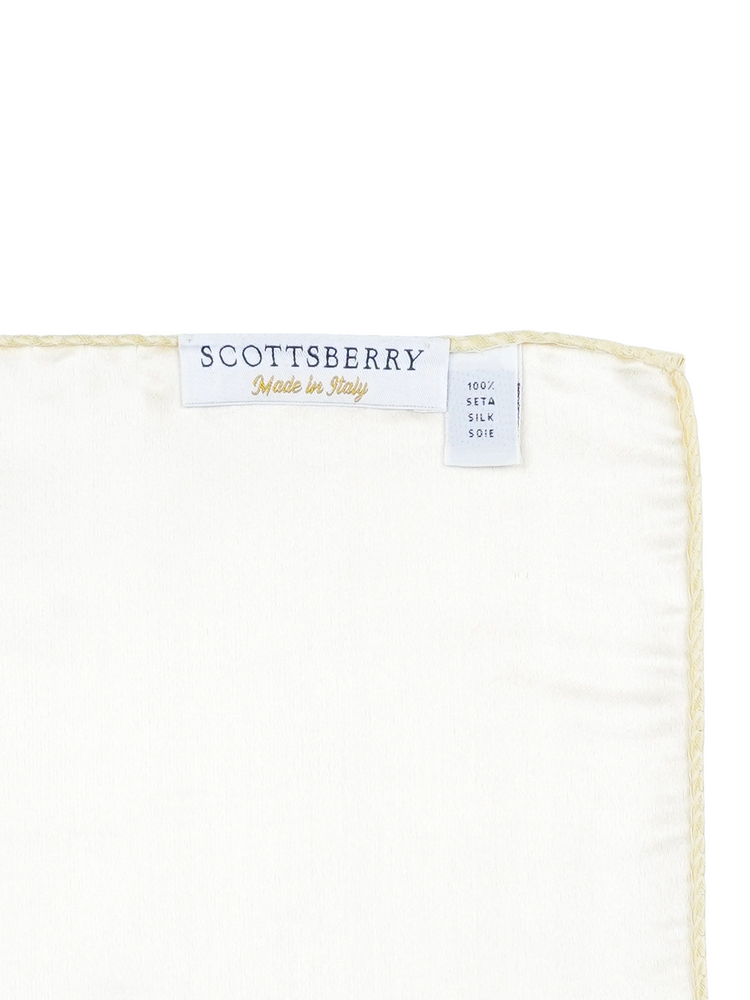 Lenço de bolso amarelo claro