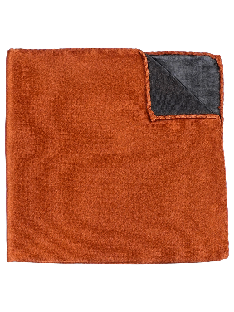 Pochette da taschino arancione rame